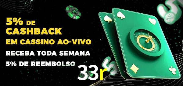 Promoções do cassino ao Vivo 33r
